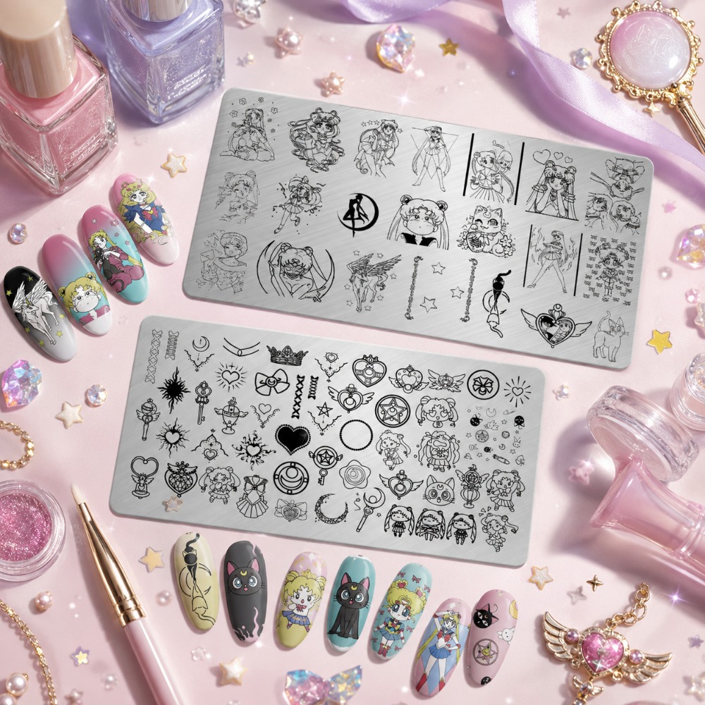 Nail Art Inspo - Placa de Estampagem de Unhas Sailor