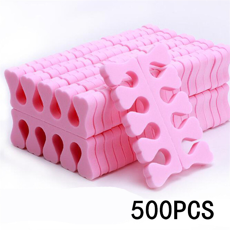 Nail Art Inspo - 50/100/500 peças Separadores de Dedos de