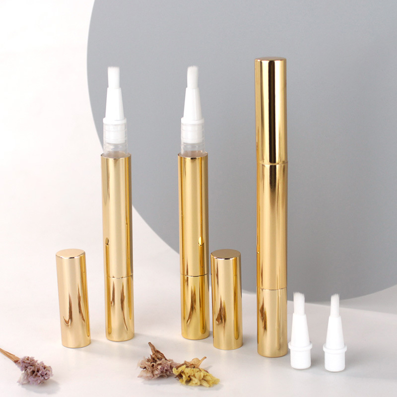 Cuticle Oil Pen - Canetas torcidas douradas 3ml, caneta vazia