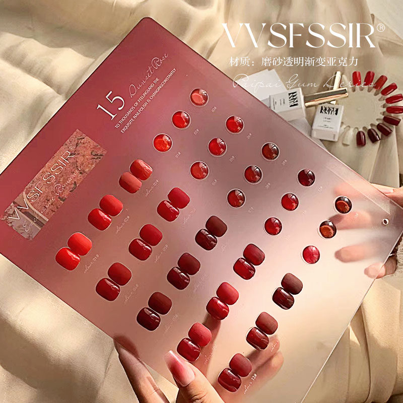 Nail Art Red Cherry - Conjunto de Esmalte em Gel Vermelho