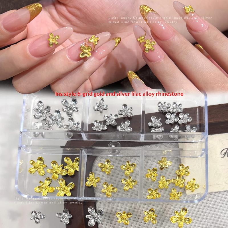 Decorações de Unhas em Liga 3D - Nail Art Lilac avaliação e preço