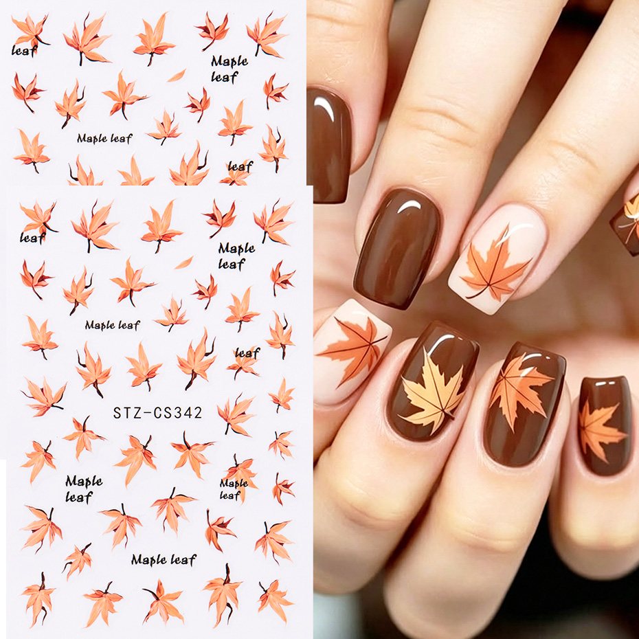 2 Adesivos de Unha com Folhas  - Nail Art Full Design avaliação e preço