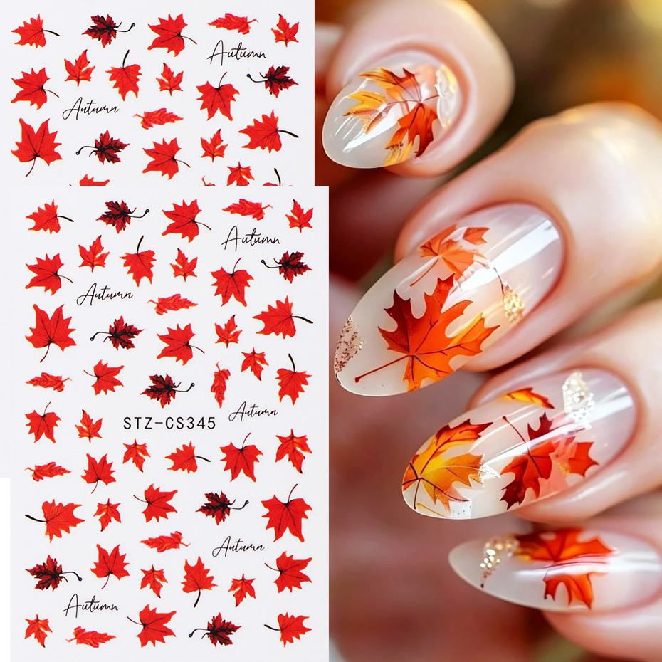 2 Adesivos de Unha com Folhas  - Nail Art Full Design avaliação e preço