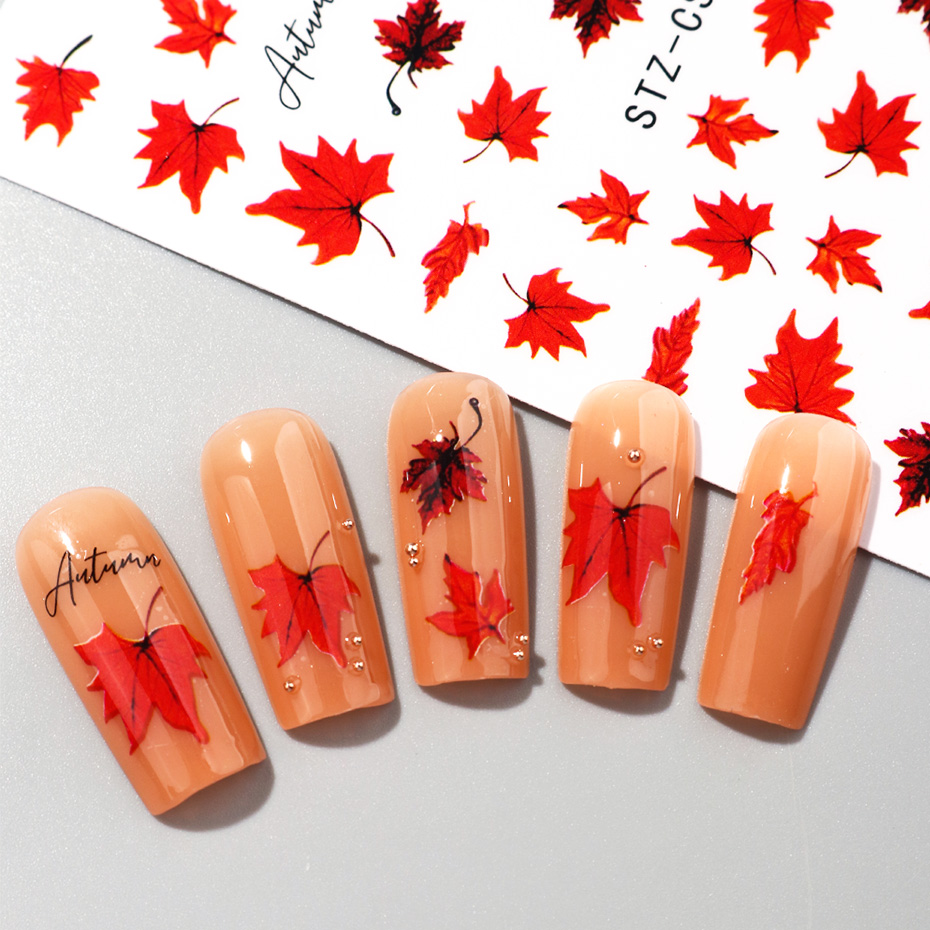 2 Adesivos de Unha com Folhas  - Nail Art Full Design avaliação e preço