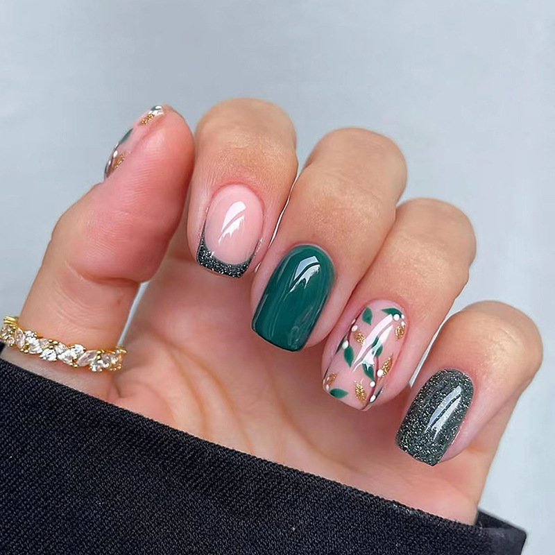 24 pçs unhas falsas reutilizáv - Nail Art Full Design avaliação e preço