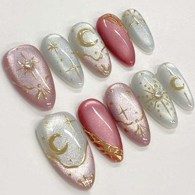 24 peças de Unhas Postiças Ade - Nail Art Inspo avaliação e preço