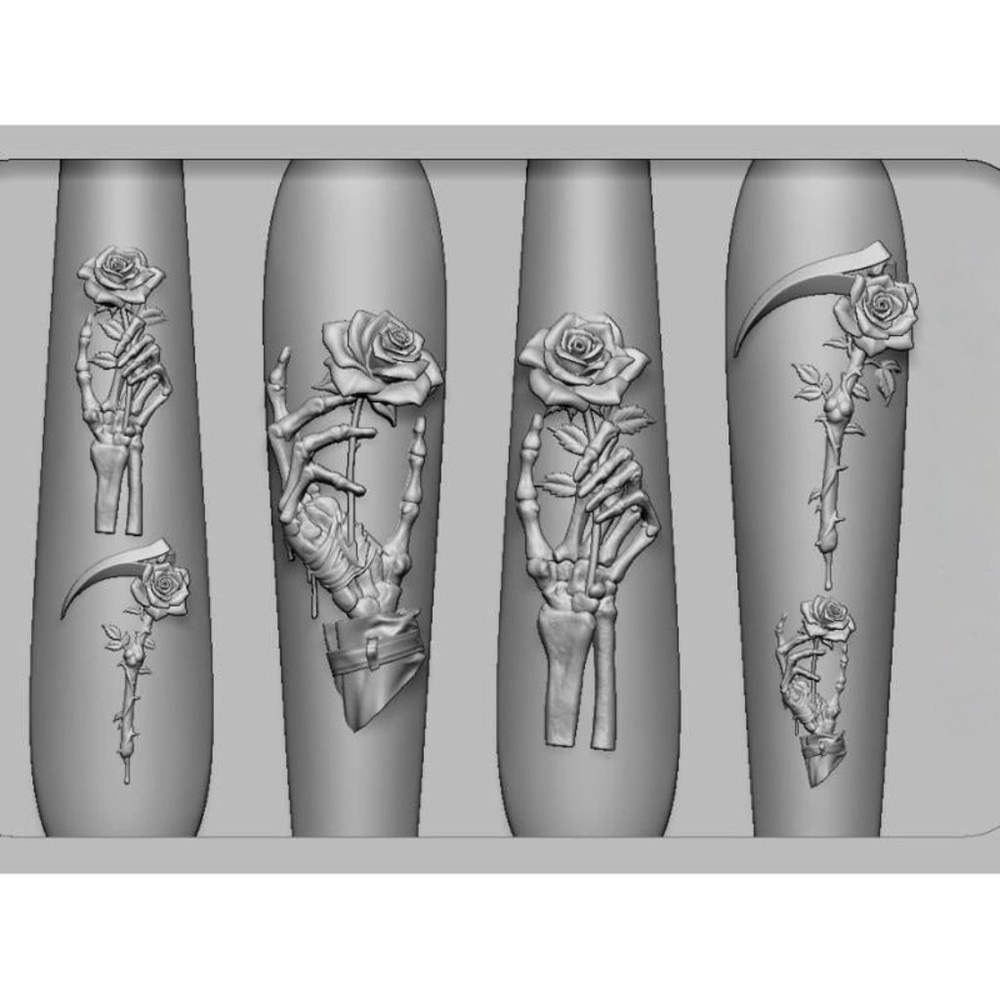 Conjunto de 2 Peças: Molde de  - Nail Art Vintage avaliação e preço