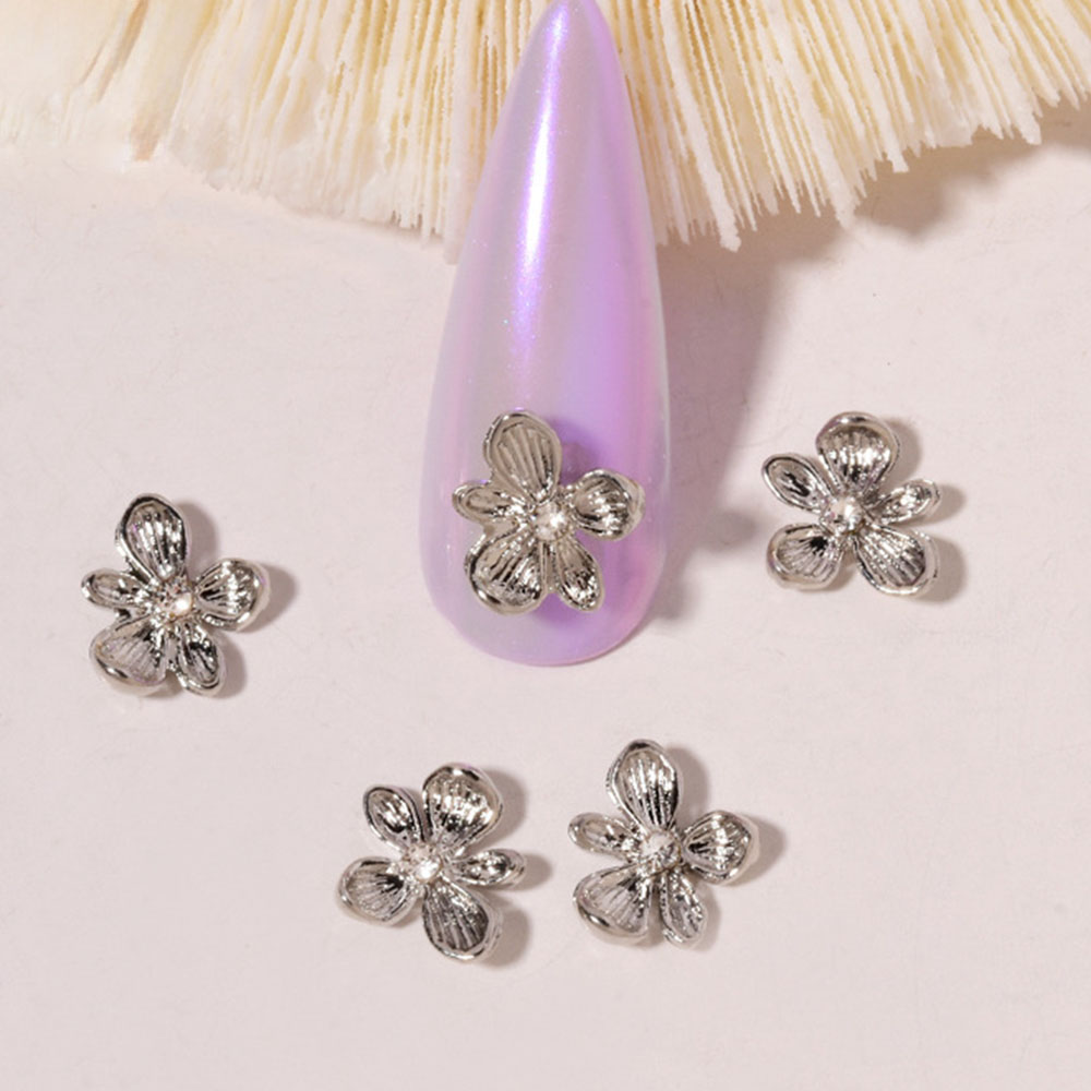 10 pçs ouro strass flor 3d lig - Nail Art Lilac avaliação e preço
