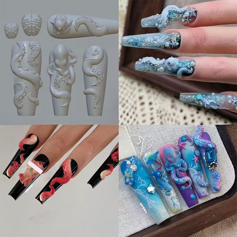 ✰ ✪ Molde de Silicone 3D Trans - Nail Art Strawberry avaliação e preço
