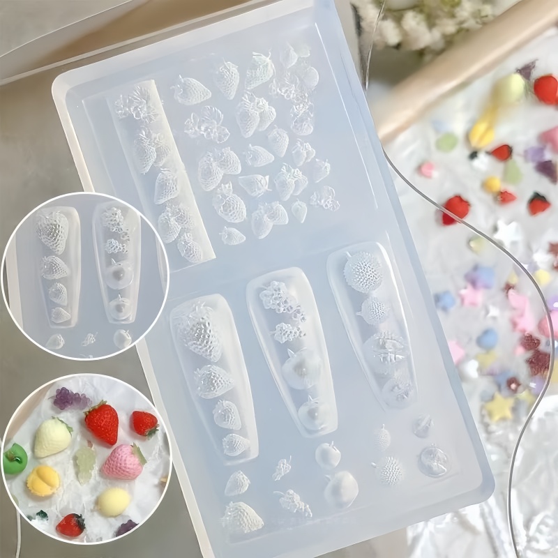 1 Molde de Silicone para Unhas - Nail Art Strawberry avaliação e preço