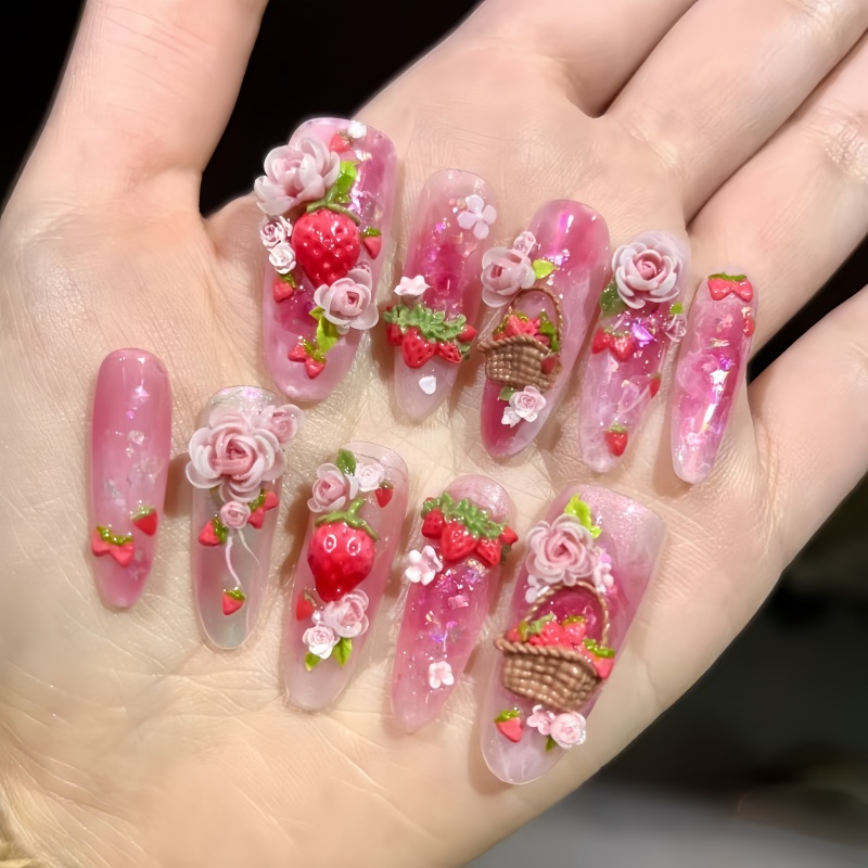 1 Molde de Silicone para Unhas - Nail Art Strawberry avaliação e preço
