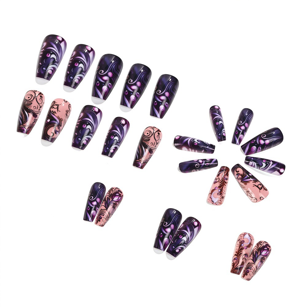 Unhas postiças médias para mul - Nail Art Full Design avaliação e preço
