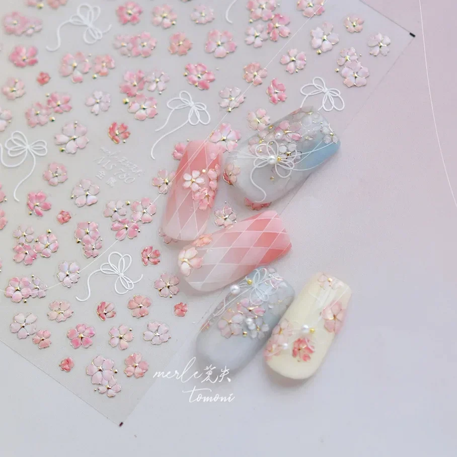 5d flores pássaro borboleta ar - Nail Art Lilac avaliação e preço