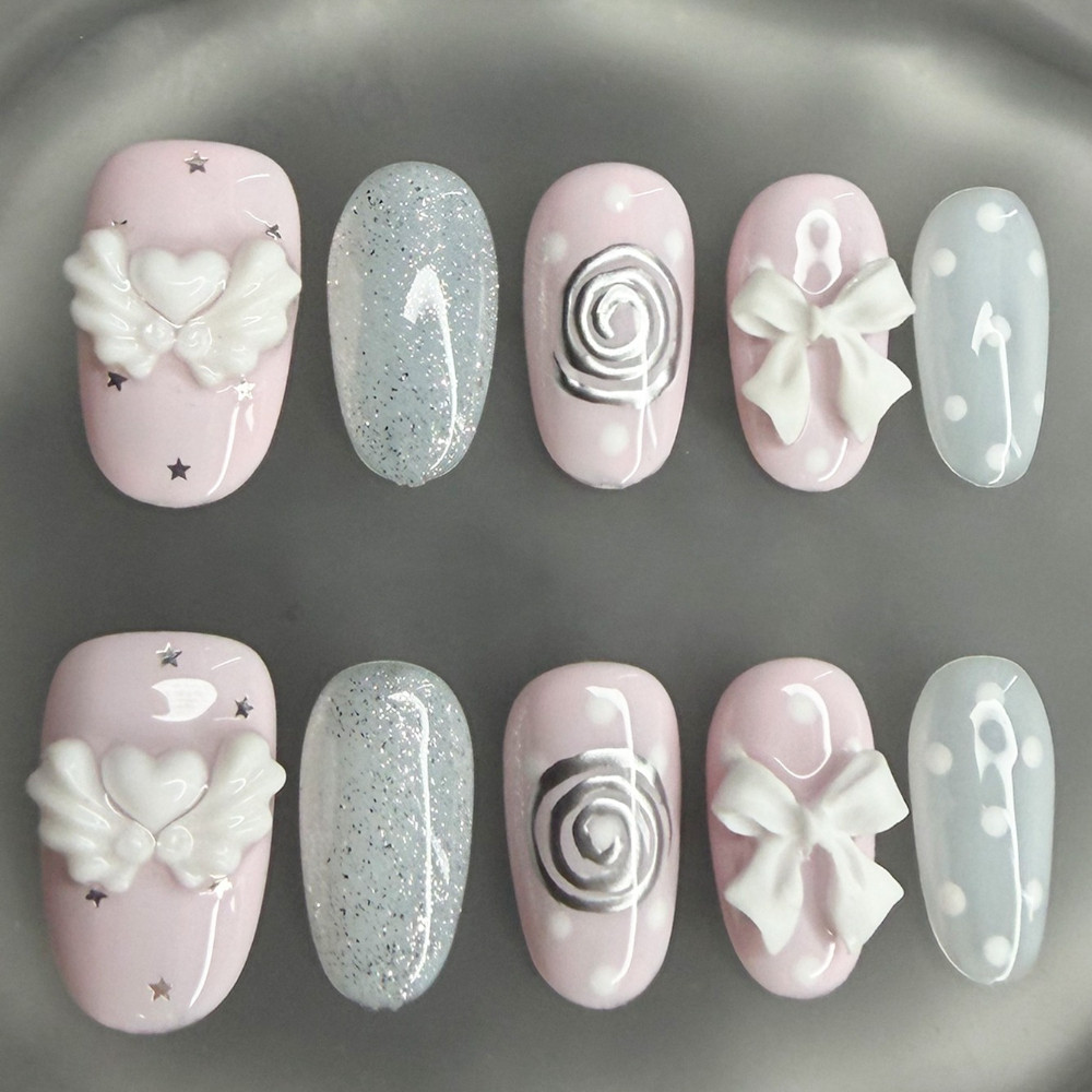 Unhas Postiças Coreanas Vintag - Nail Art Vintage avaliação e preço