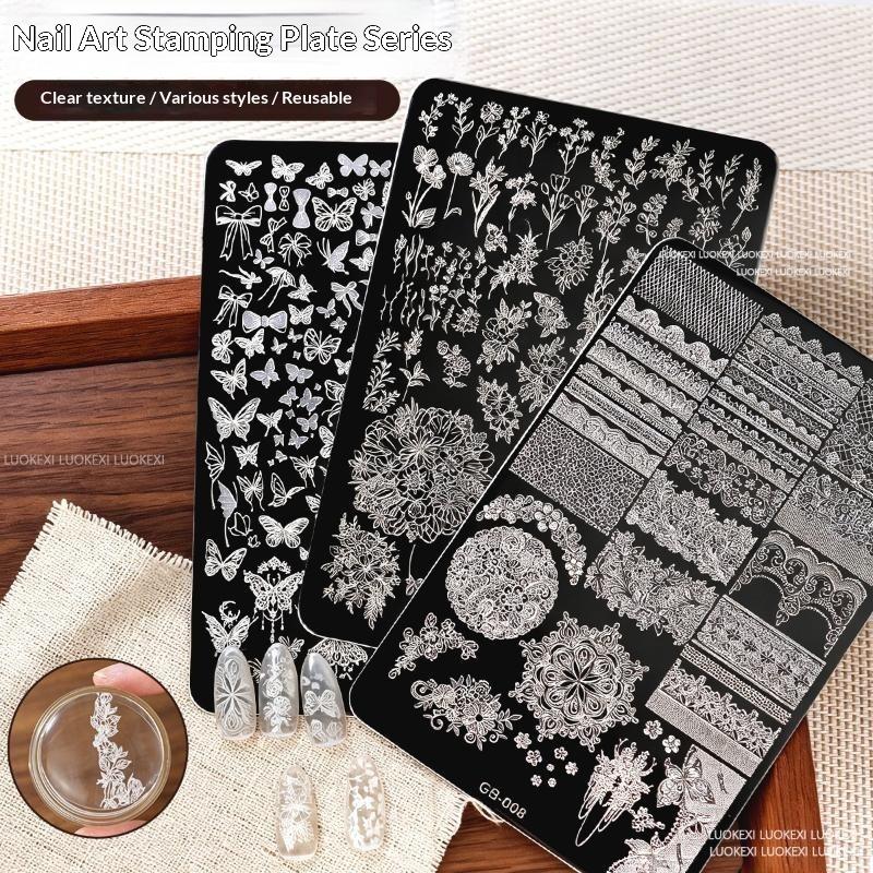 NOVA Placa de Estampagem para  - Nail Art Vintage avaliação e preço
