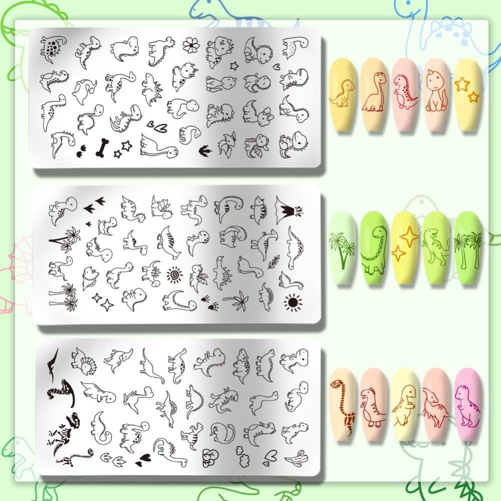 3 Peças de Placas de Estampage - Nail Art Inspo avaliação e preço