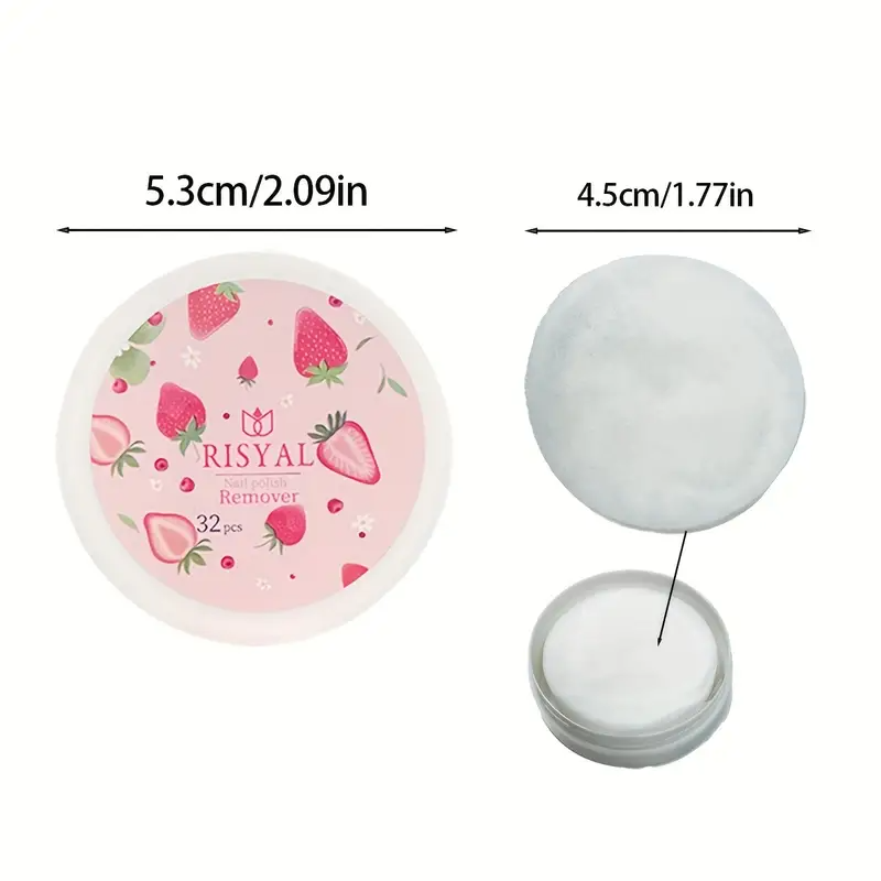 32 almofadas removedoras de es - Nail Art Strawberry avaliação e preço