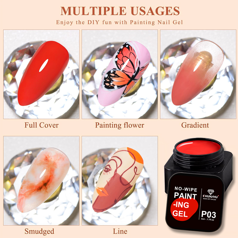 Chunshu 5ml sem limpeza 4 em 1 - Nail Art Full Design avaliação e preço