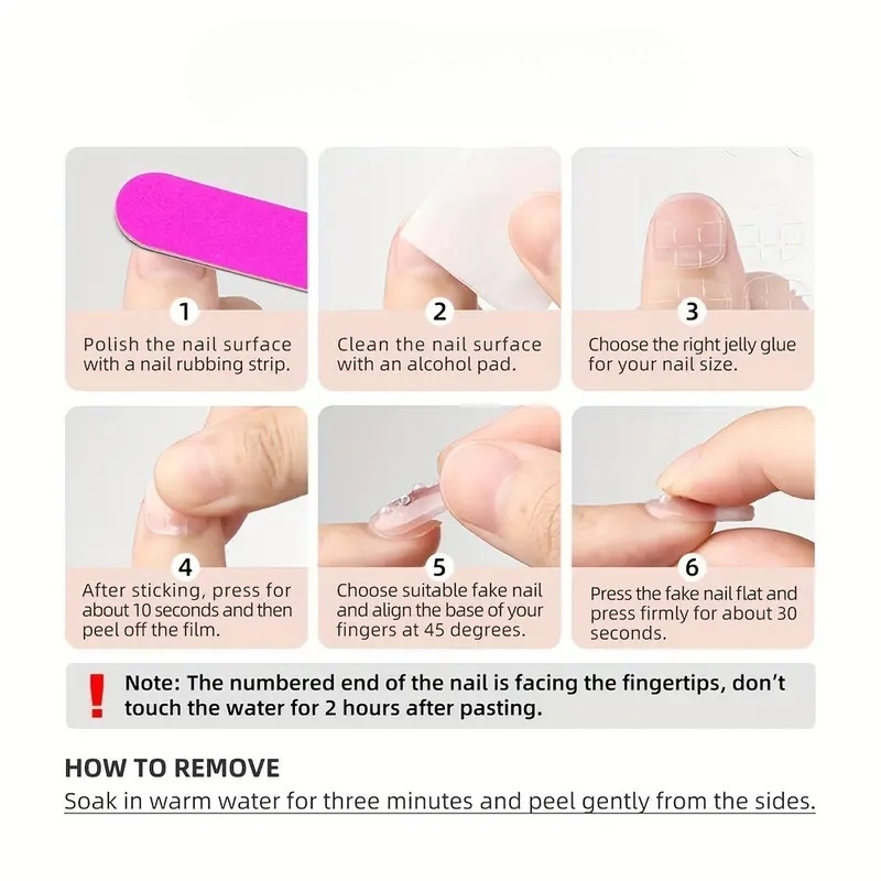 10 peças de unhas postiças cur - Nail Art Inspo avaliação e preço