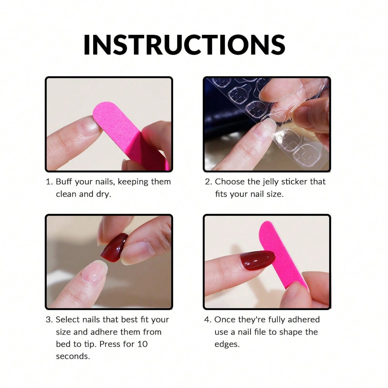 10 peças de unhas postiças cur - Nail Art Inspo avaliação e preço