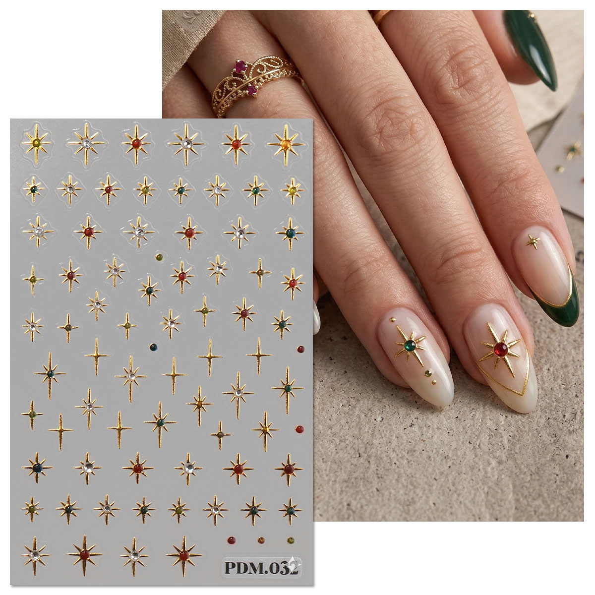 Adesivos de Unha Estrela Doura - Nail Art Ramadan avaliação e preço