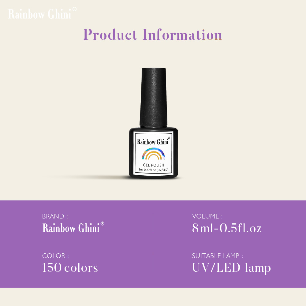 Esmalte de Unha Rainbow Ghini  - Nail Art Lilac avaliação e preço